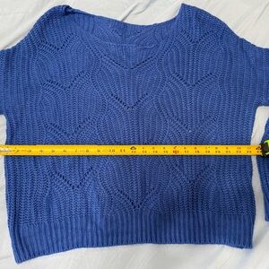 Blue Knit Women's Sweater